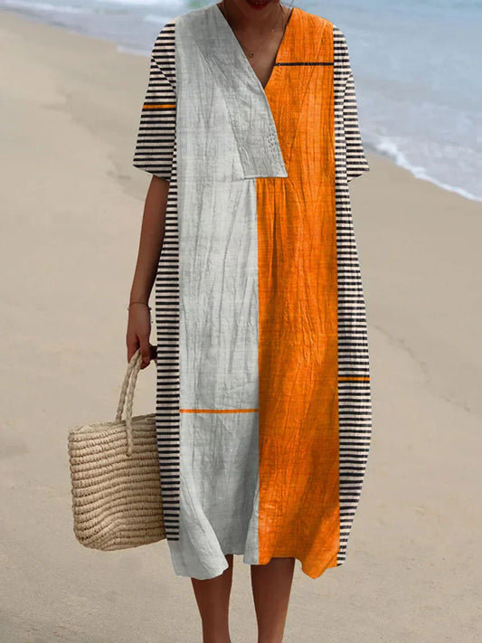 Elina | Striped Dress