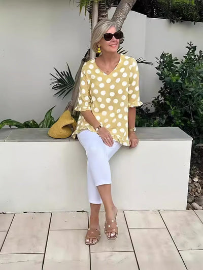 Bloomie | Stylish V-Neck Blouse