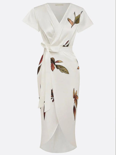 Rebecca | Elegant Wrap Midi Dress