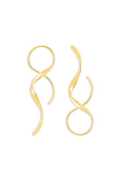 Ismara | Sleek Spiral Earrings