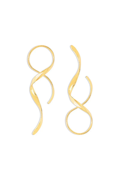 Ismara | Sleek Spiral Earrings