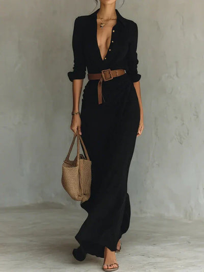 Maggy | Elegant Belted Dress