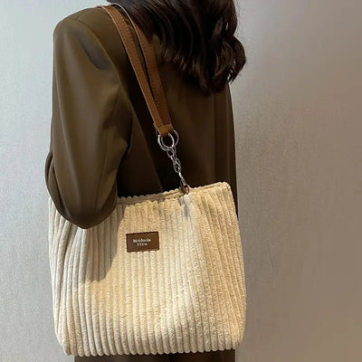 Onyx | Corduroy Tote Bag