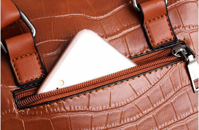 Palmer | Crocodile Handbag Set