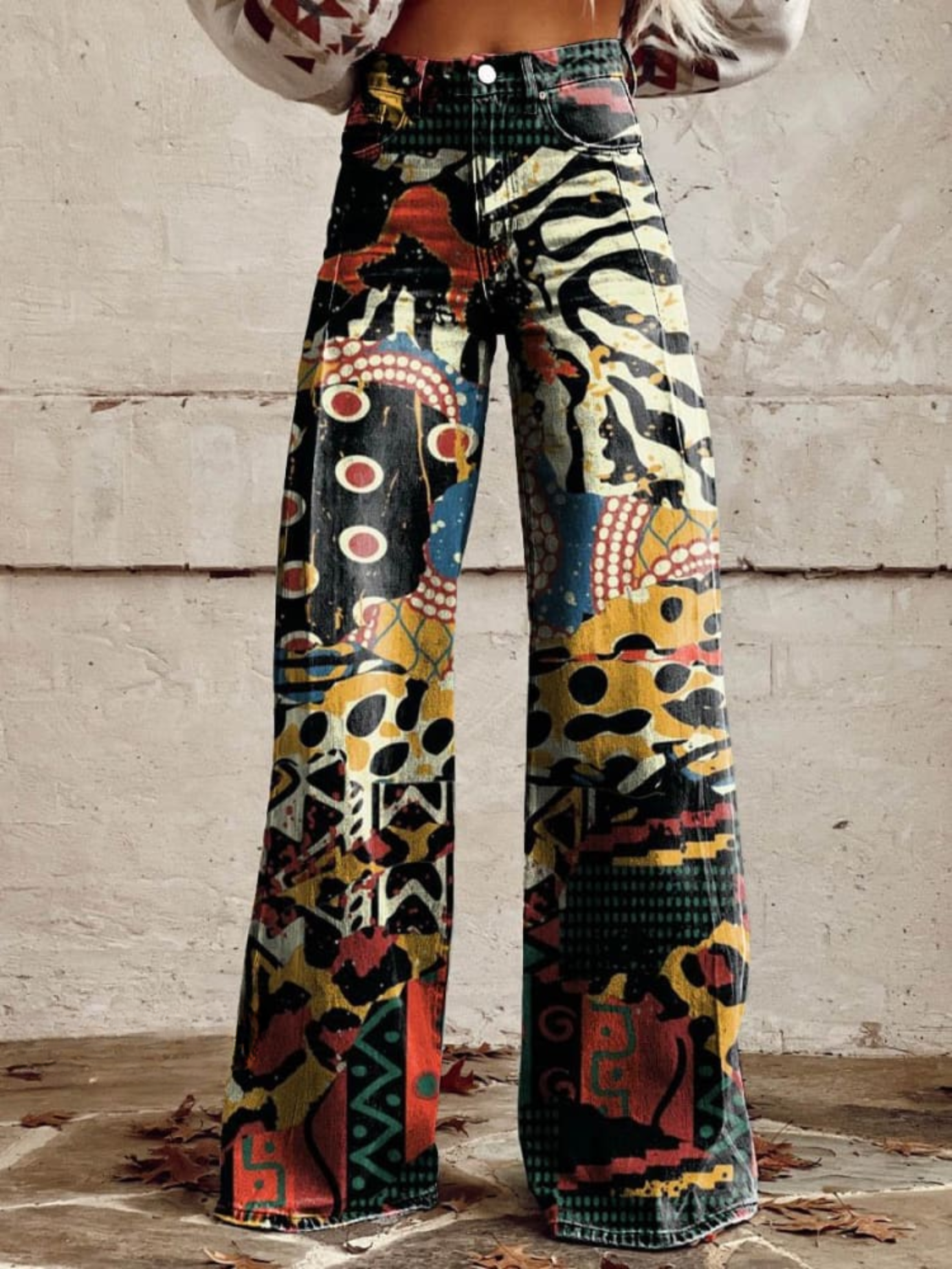 Mia | Colorful Wide-Pants