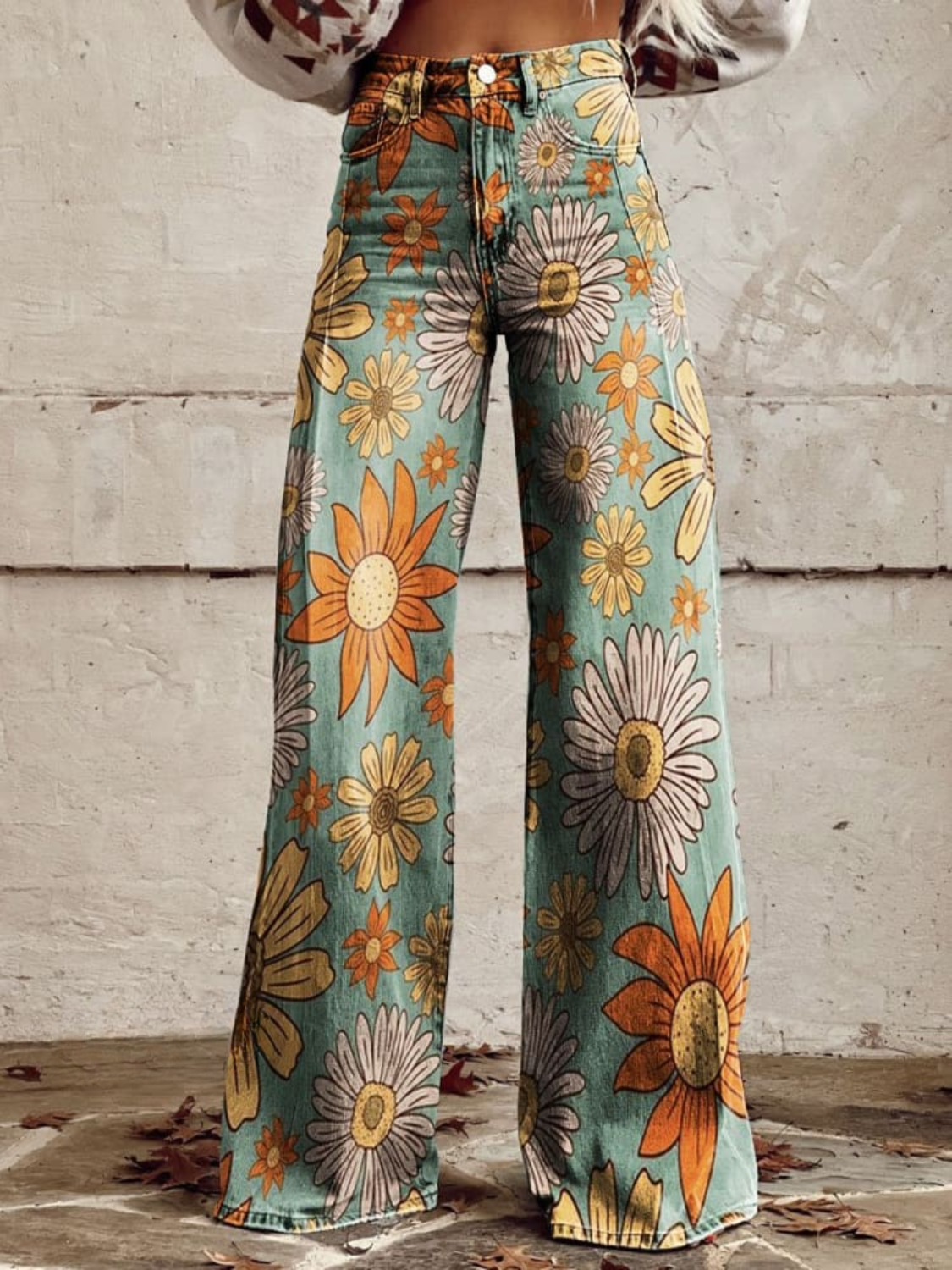 Scarlett | Wide-Pants Flower Pattern