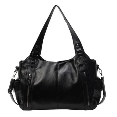 Uma | Dual Zipper Shoulder Bag