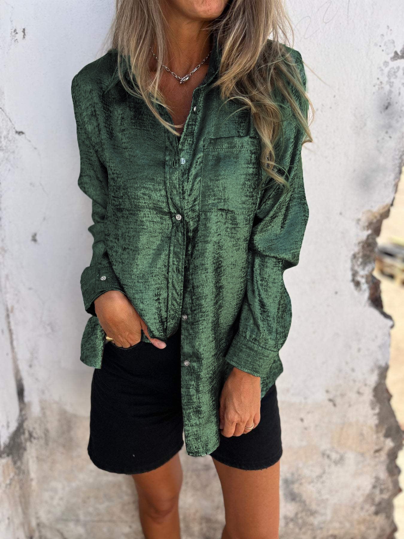 Louella | Chic Shimmer Shirt