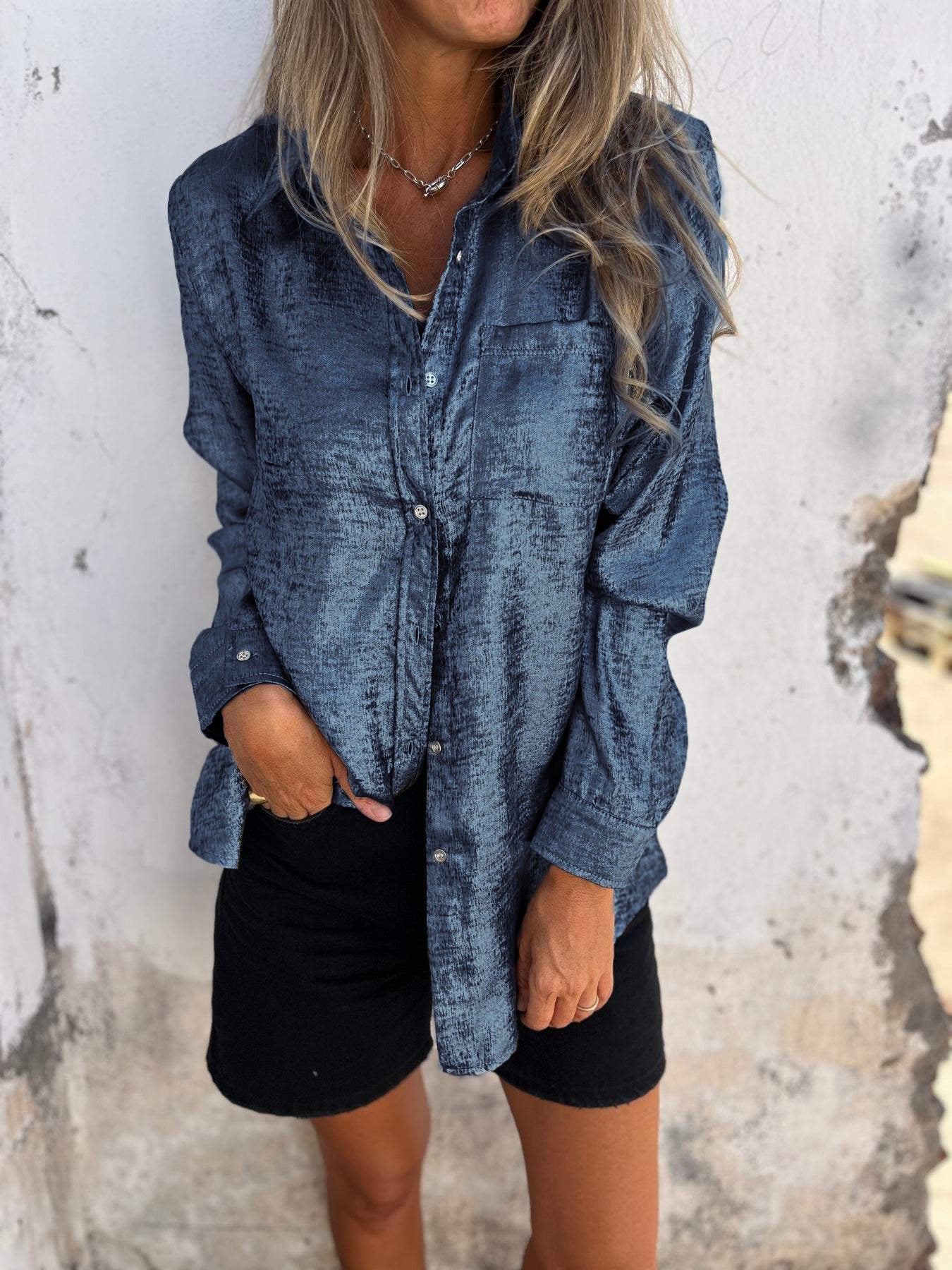 Louella | Chic Shimmer Shirt