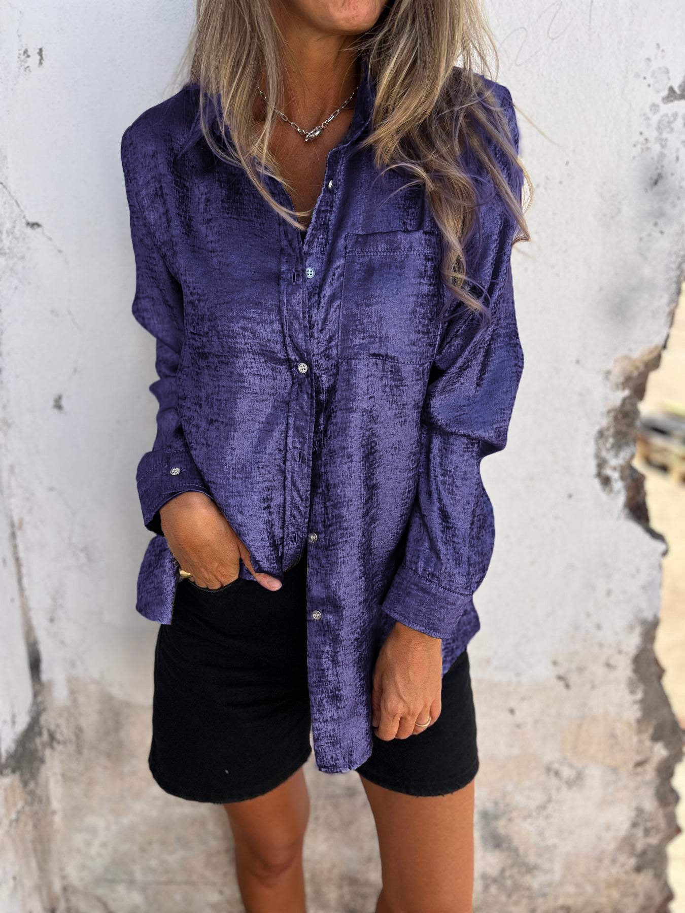 Louella | Chic Shimmer Shirt