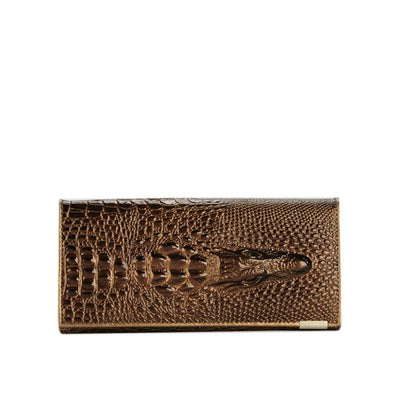 Caroline | Crocodile-Embossed Wallet
