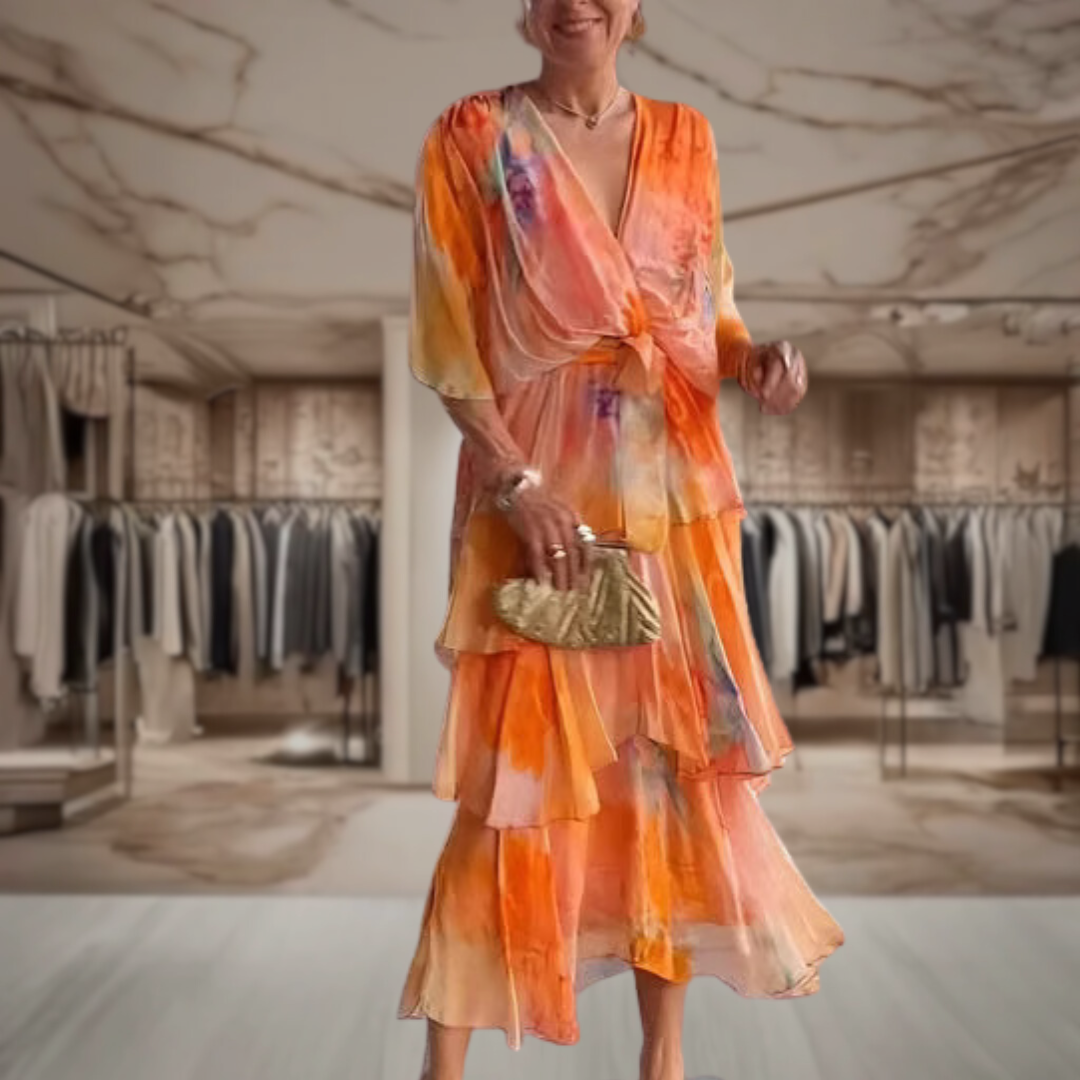 Selena | Elegant Ruffle Dress