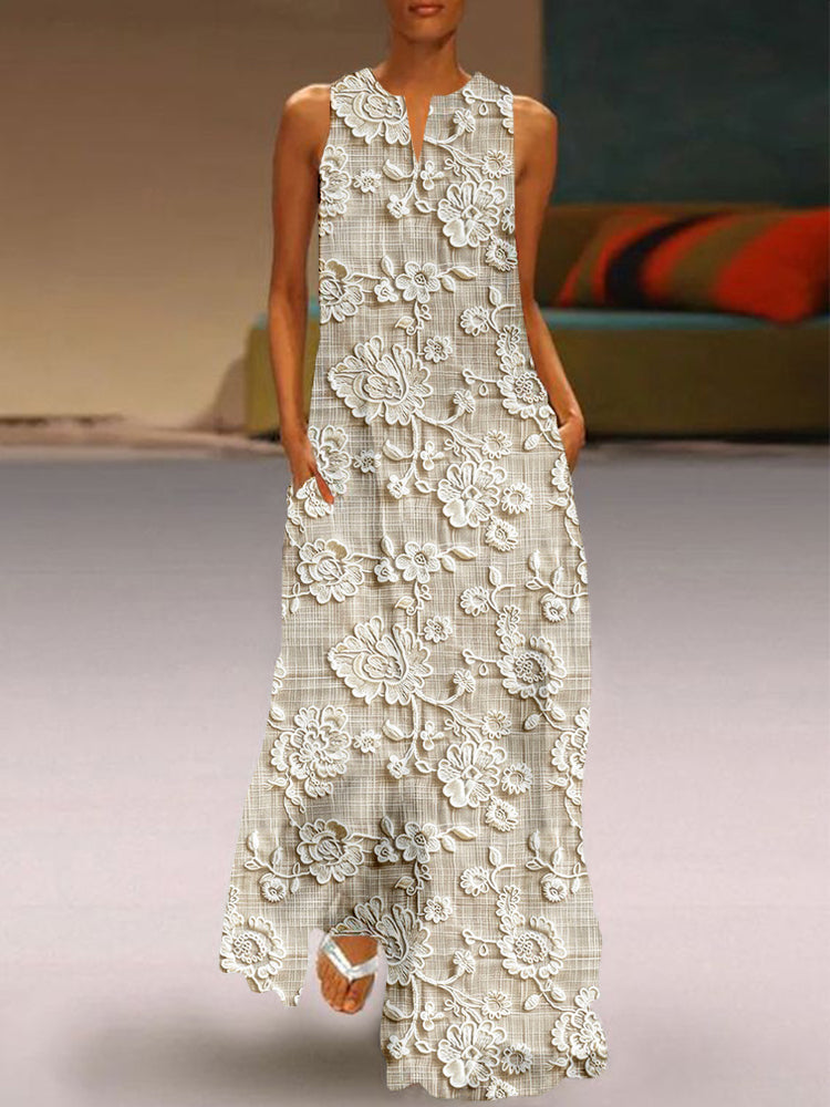 Alouette | Lace Printed Dress