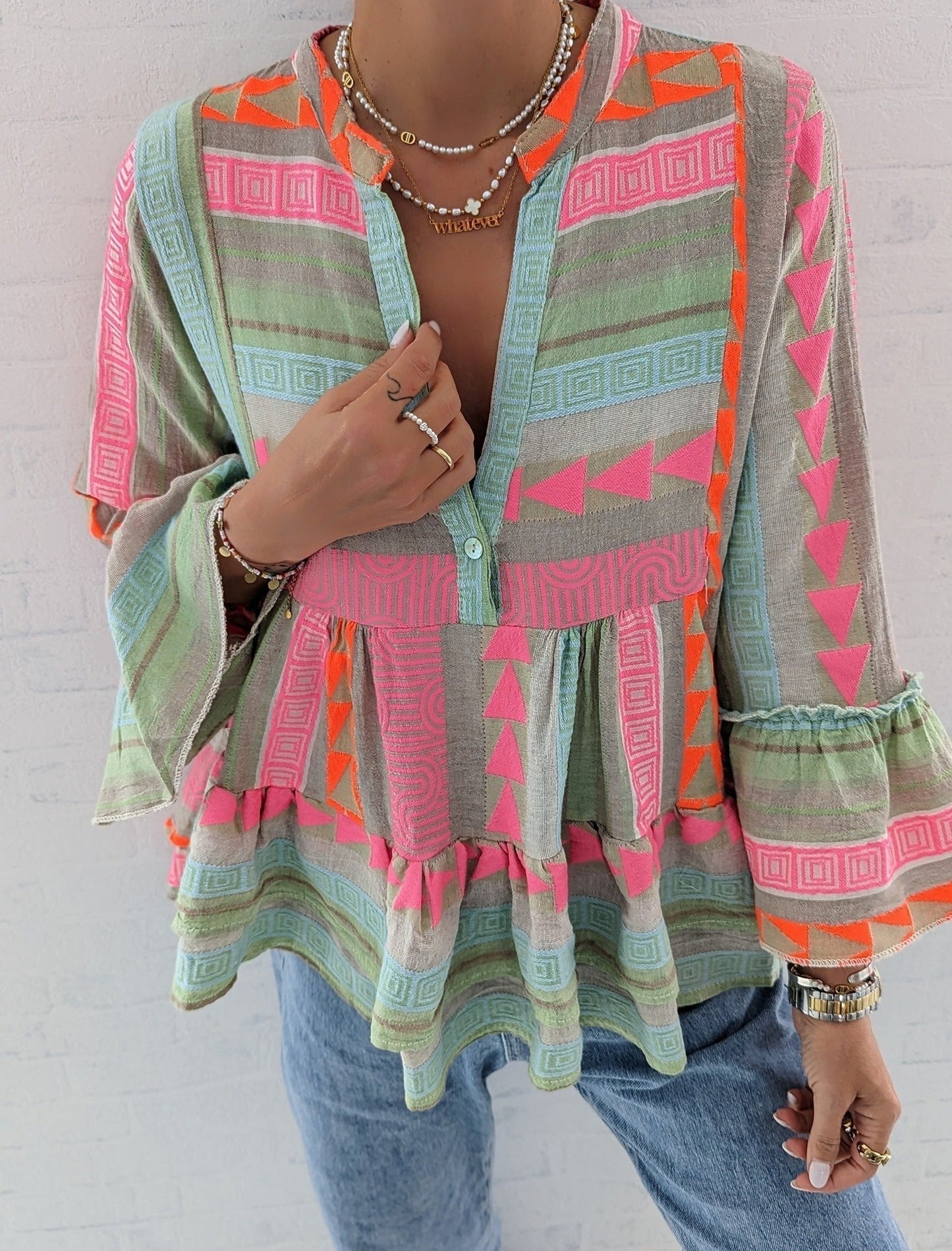 Sirenia | Boho Printed Top