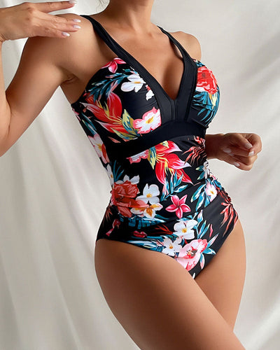 Janet | Chic Floral One-Piece