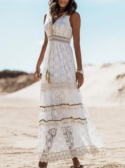 Emyrson | Tassel Drawstring Dress
