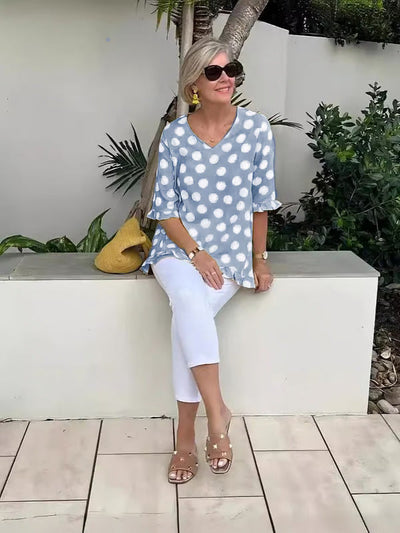 Bloomie | Stylish V-Neck Blouse