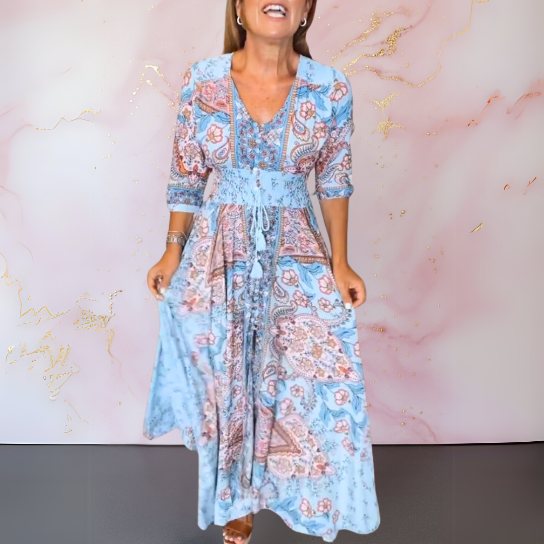 Marga | Elegant V-Neck Dress