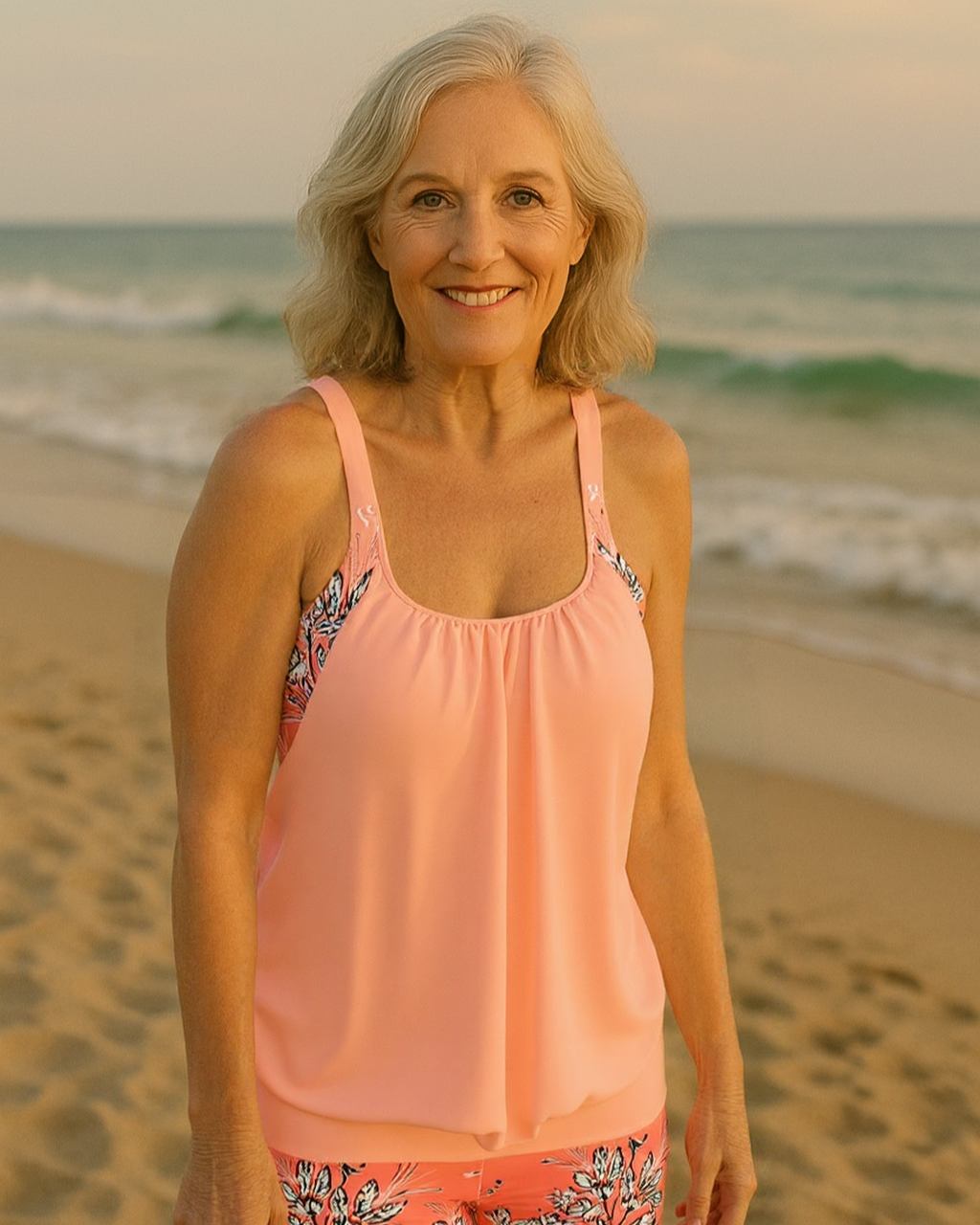 Sheila | Floral Print Classic Tankini