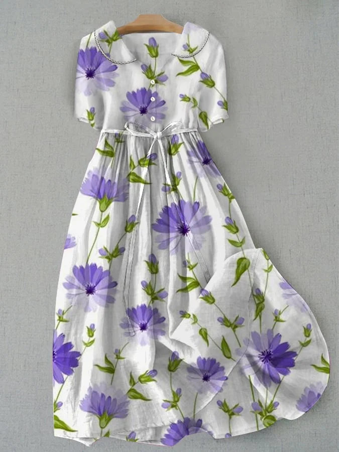 Sage | Floral Dress