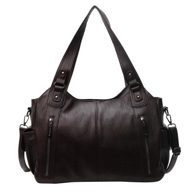Uma | Dual Zipper Shoulder Bag