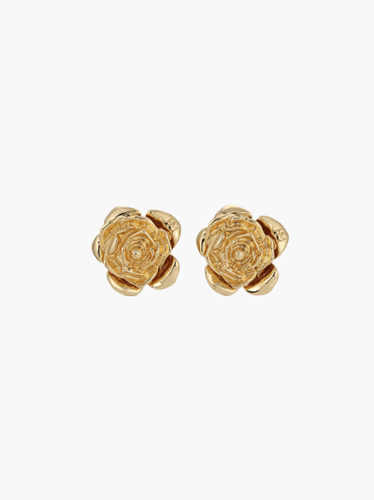 Vyanna | 14K Gold & Silver Rose Earrings