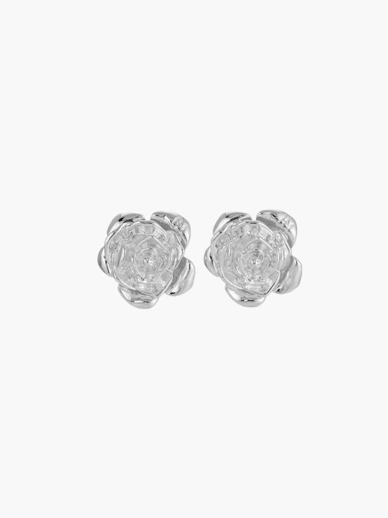 Vyanna | 14K Gold & Silver Rose Earrings