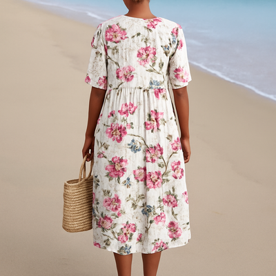 Florine | Retro Floral Dress