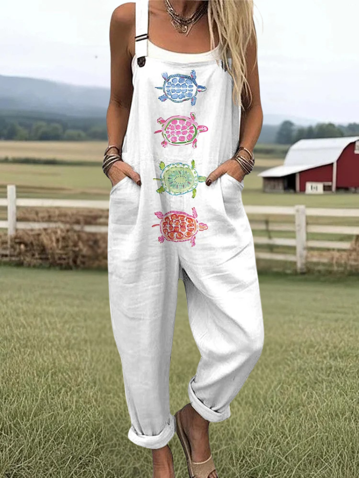 Clovis | Turtle Pattern Print Jumpsuit