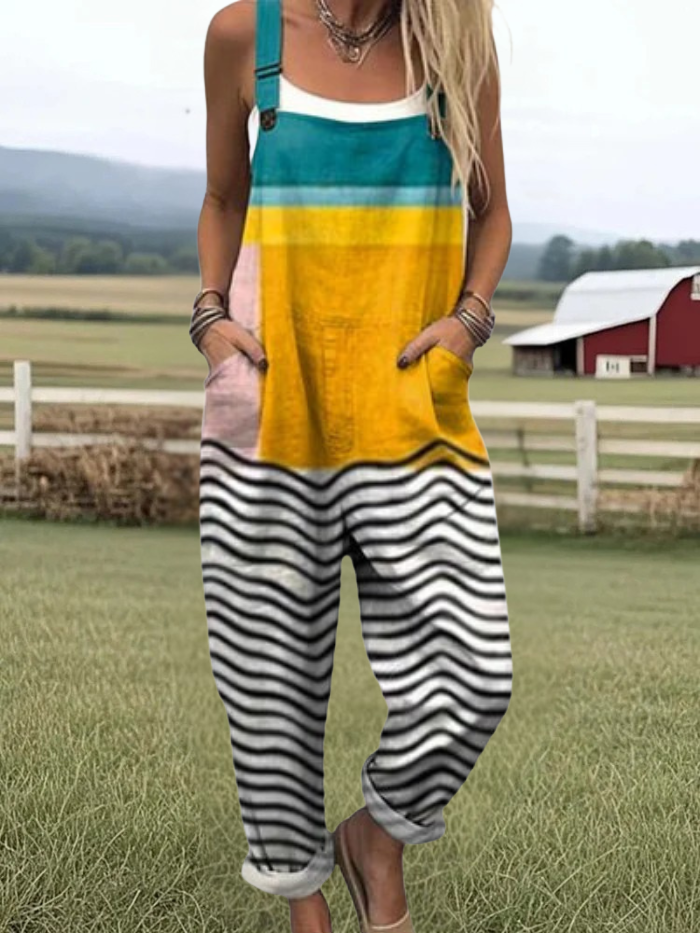 Abilene | Geometric Art Jumpsuit