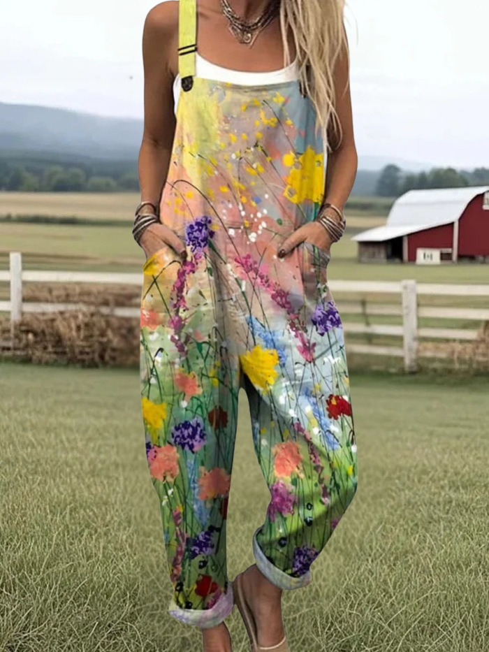 Paisley | Floral Pattern Jumpsuit