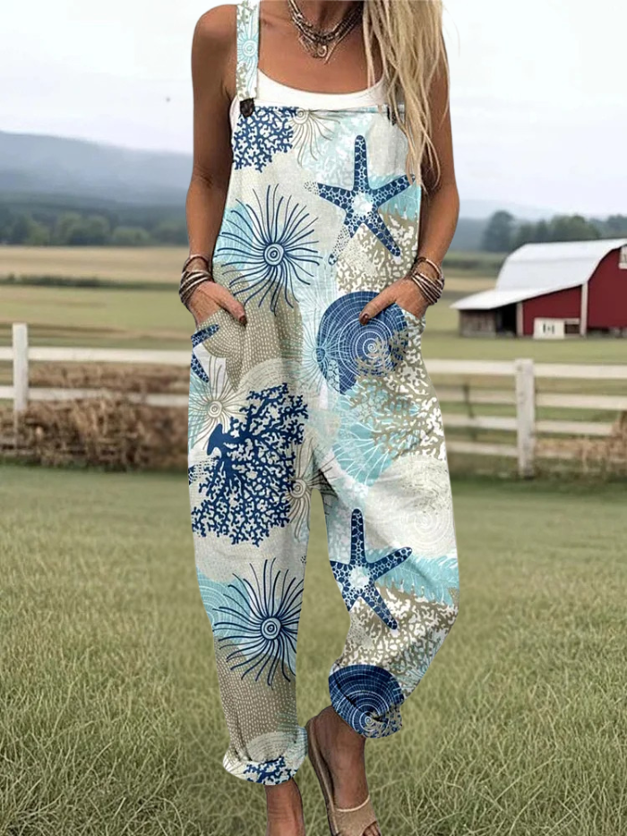 Cheyanne | Starfish Pattern Jumpsuit