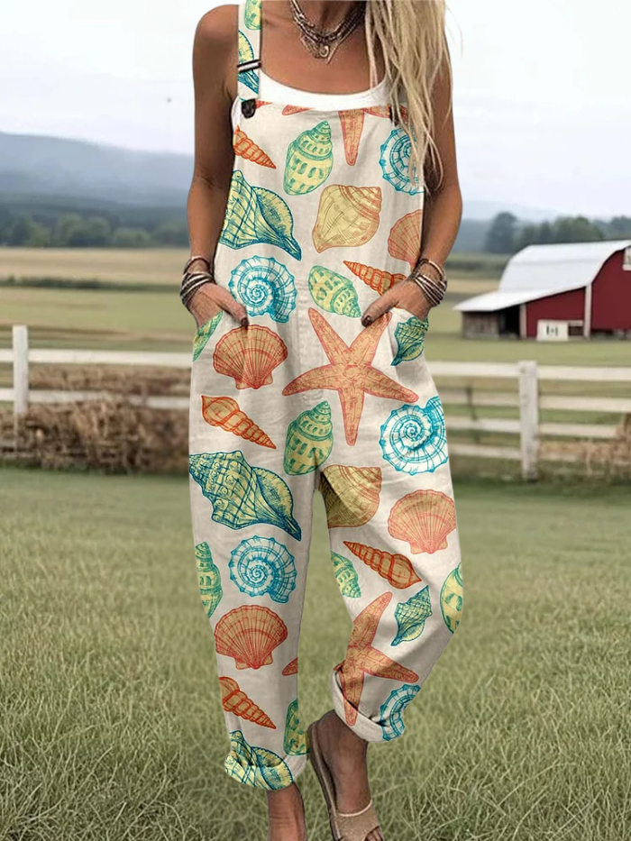 Blanche | Shell Pattern Jumpsuit