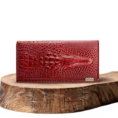 Caroline | Crocodile-Embossed Wallet