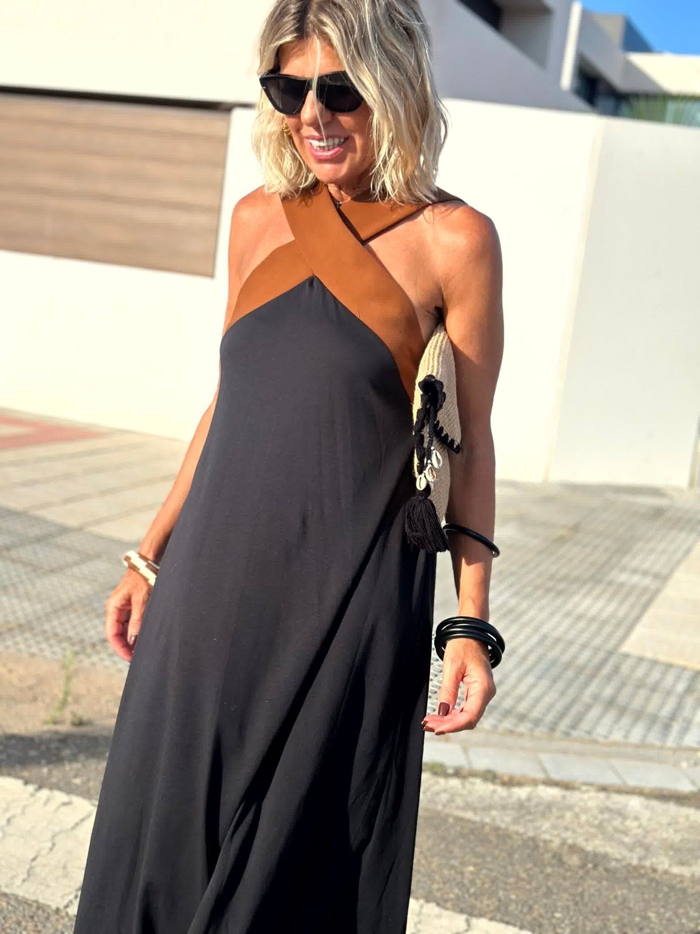 Paula | Breathable Crossed Maxi Dress