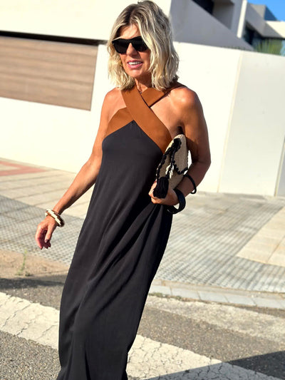 Paula | Breathable Crossed Maxi Dress