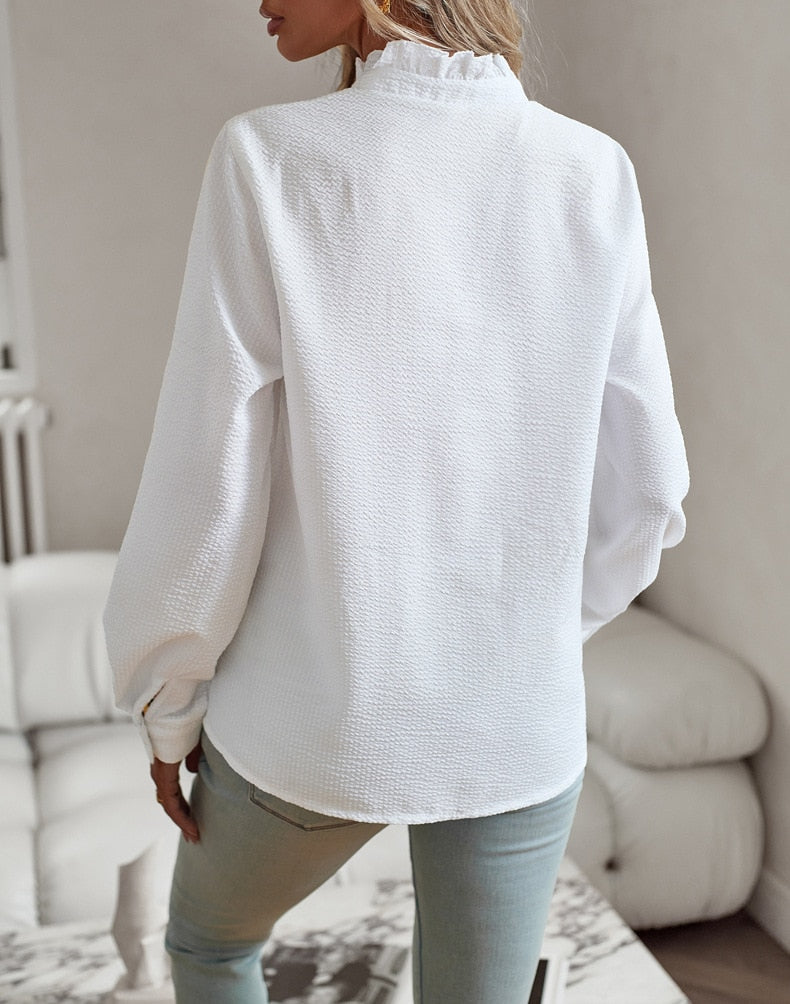 Marcelina | Elegant Polo Blouse