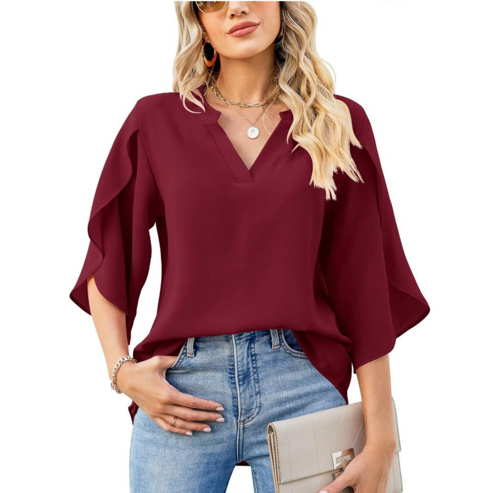 Katelina | Elegant V-Neck Top