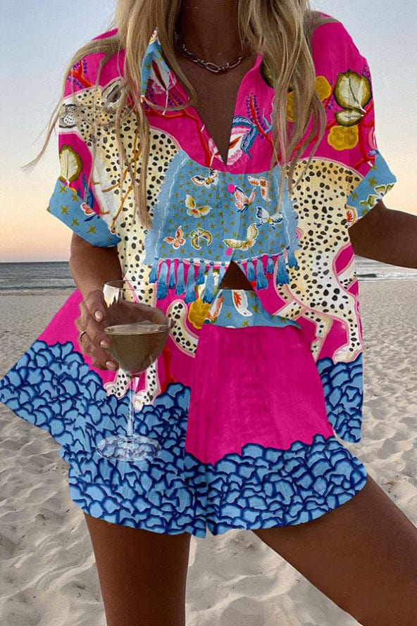 Belina | Graceful Butterfly Summer Short Set