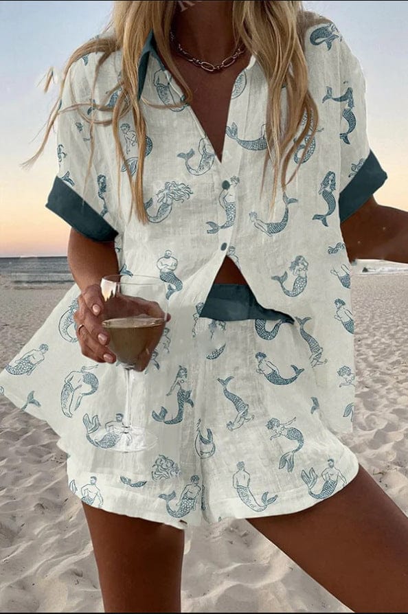 Jalira | Effortless White Summer Short Set