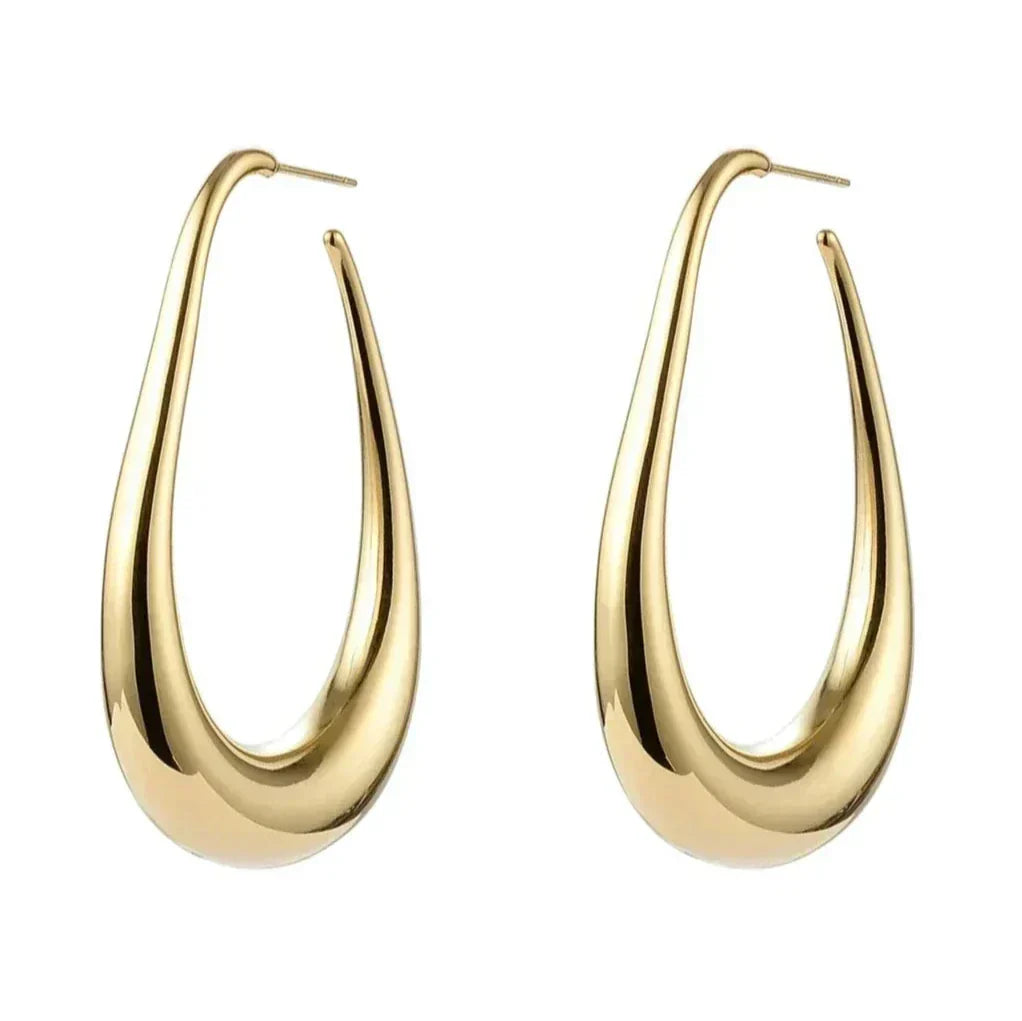 Mariah | Drop Hoop Earrings