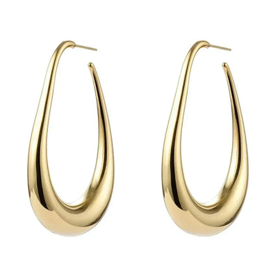 Mariah | Drop Hoop Earrings