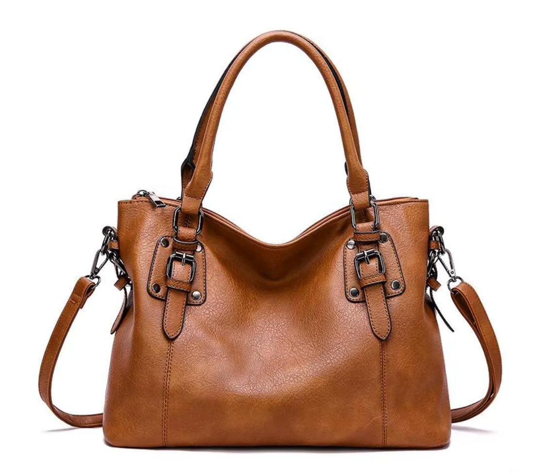 Vera | Buckled Tote Handbag