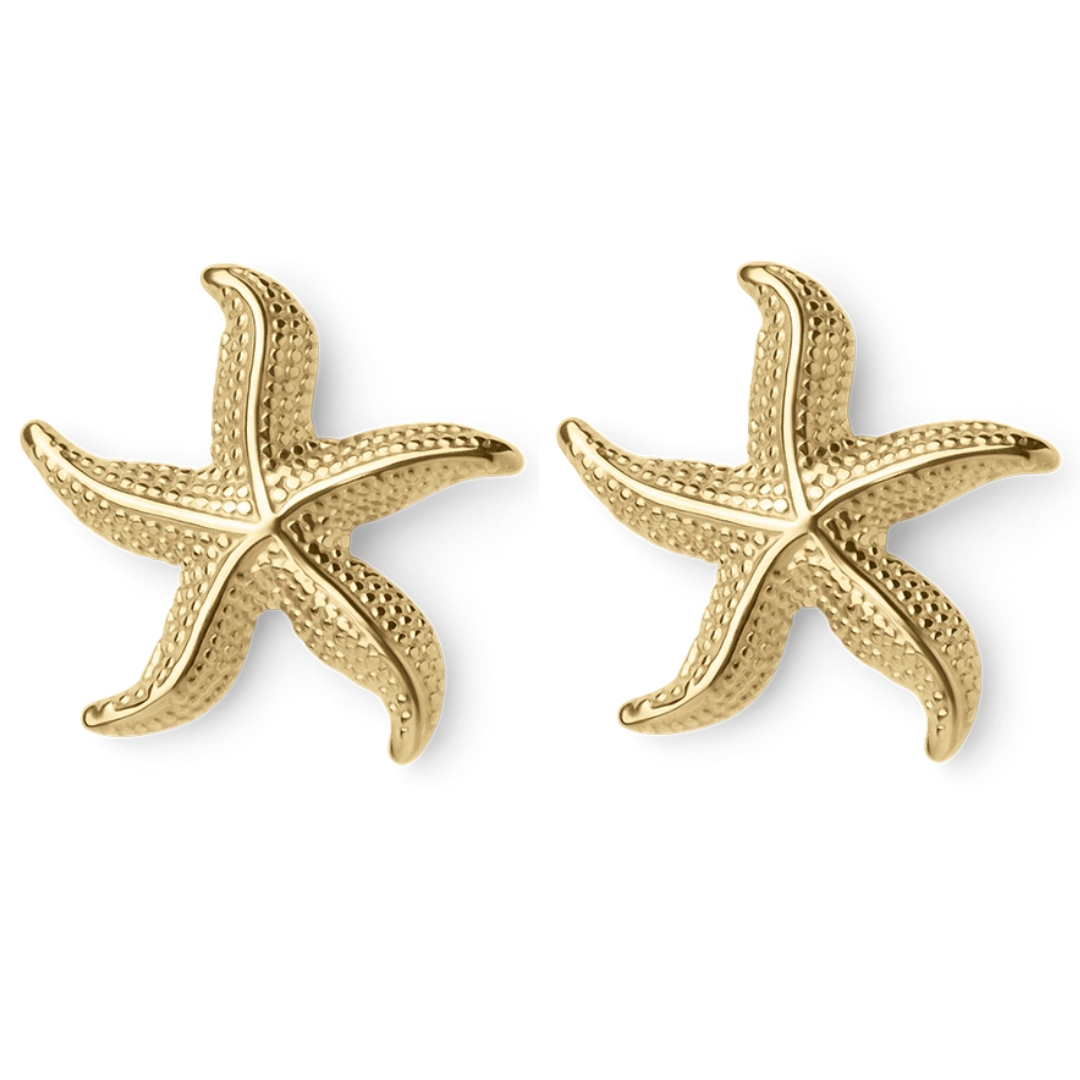Briana | Curved Starfish Earrings