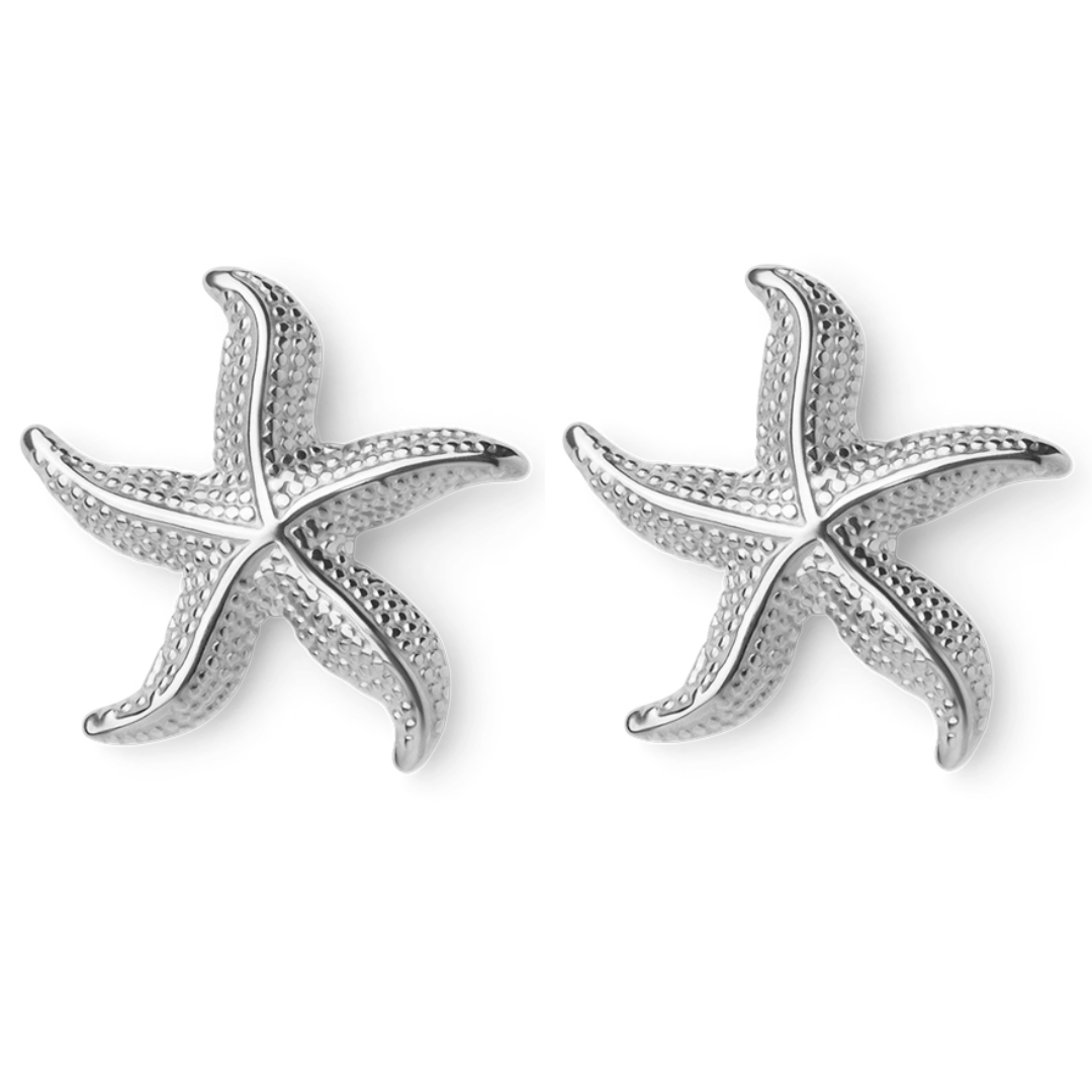 Briana | Curved Starfish Earrings