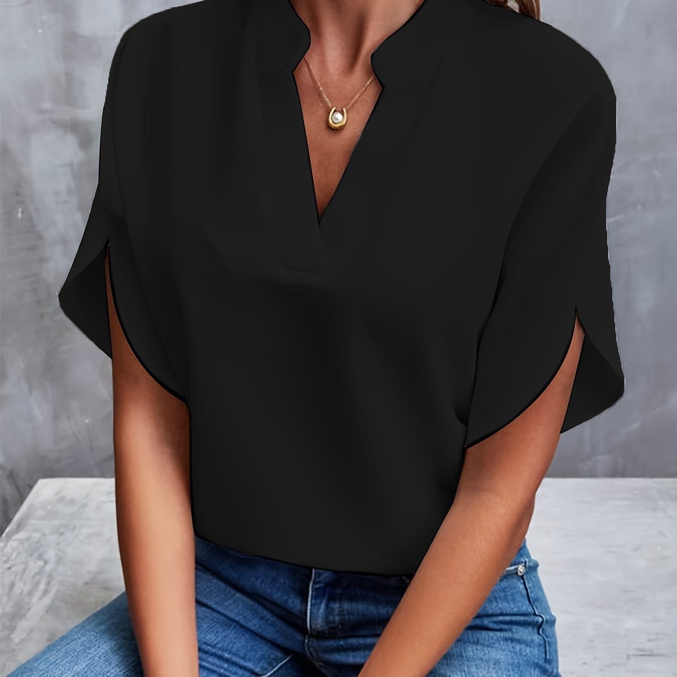 Mira | Draped Blouse