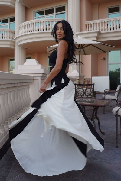 Elianna | Paneled Maxi Dress