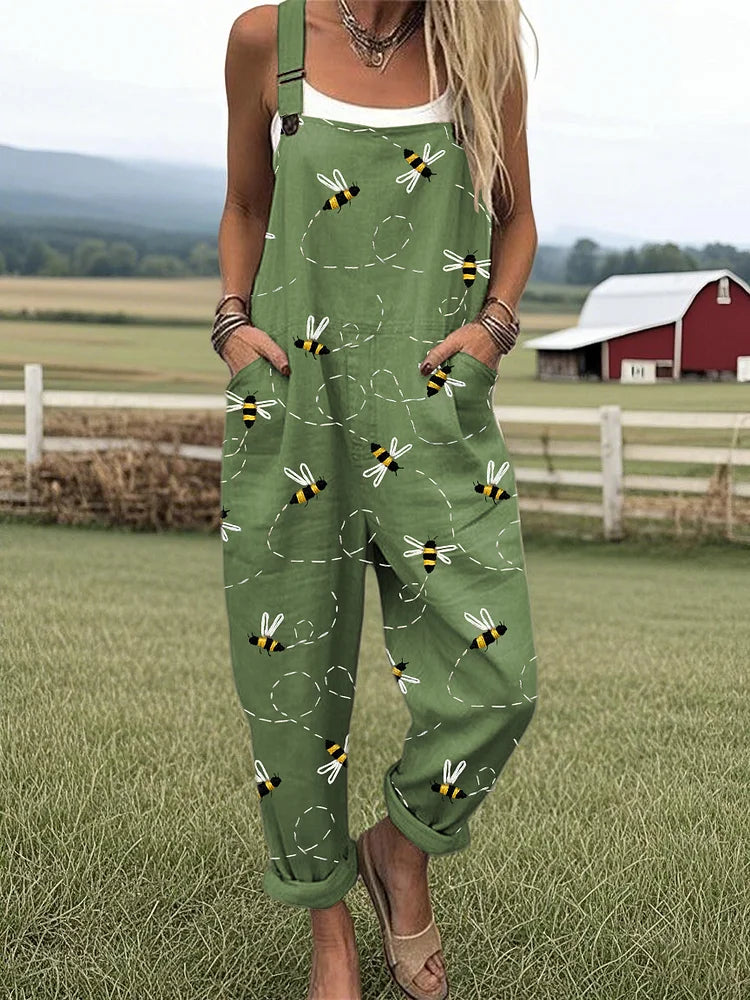 Savannah | Bees Pattern Jumpsuit