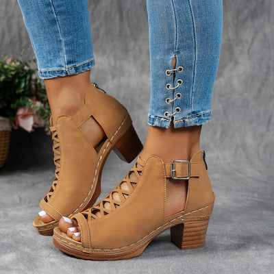 Nessa | Lattice-Heel Sandals