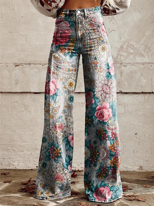 Alyssa | Colorful Wide-Pants